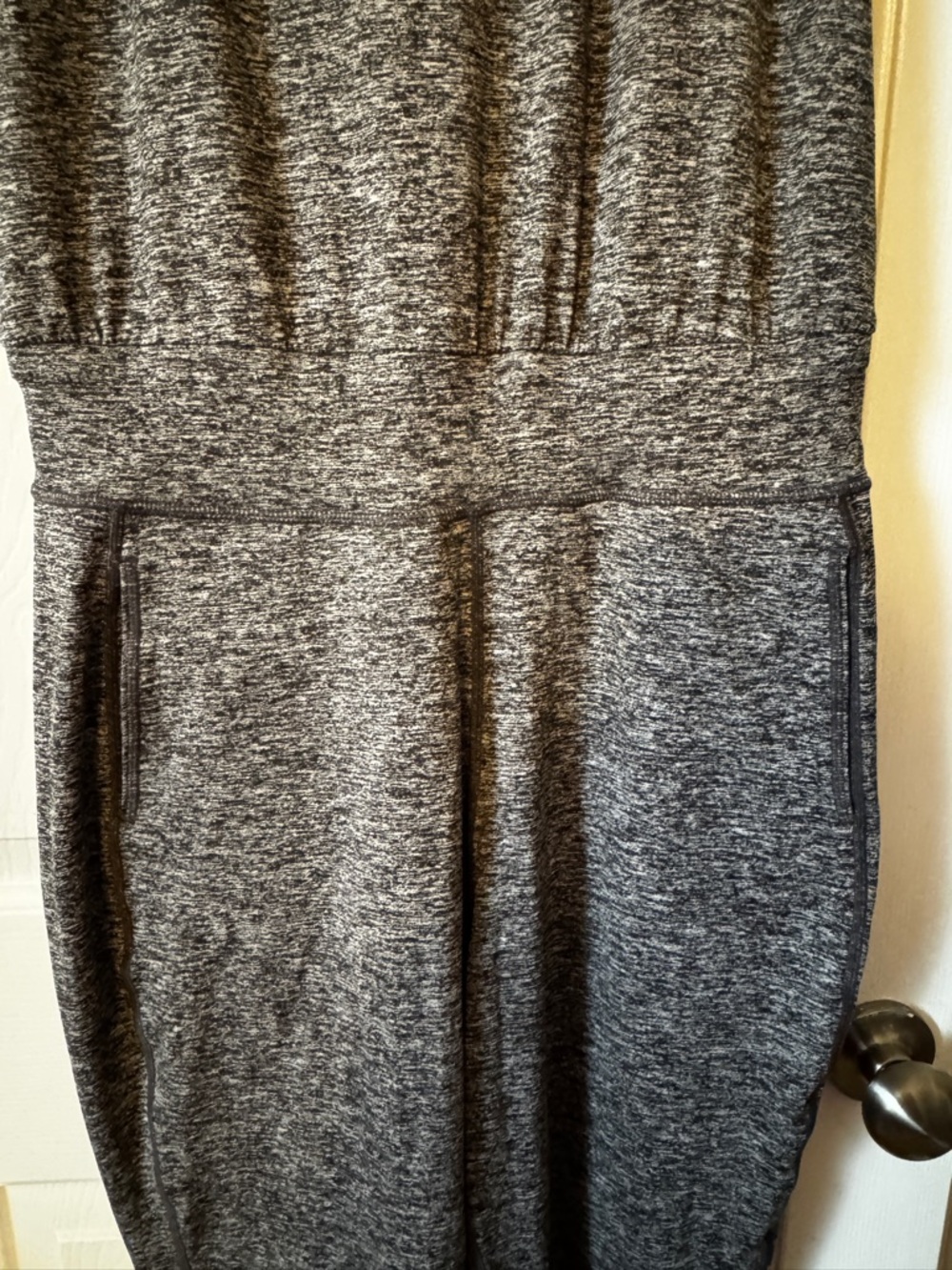 Sweaty Betty Charcoal Marl Garudasana Jumpsuit Size Large 0584 - Picture 2 of 6